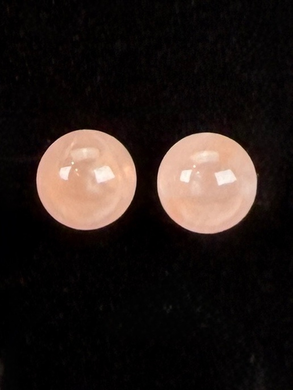 Beautiful dusty Rose gemstone pierced post stud earrings
